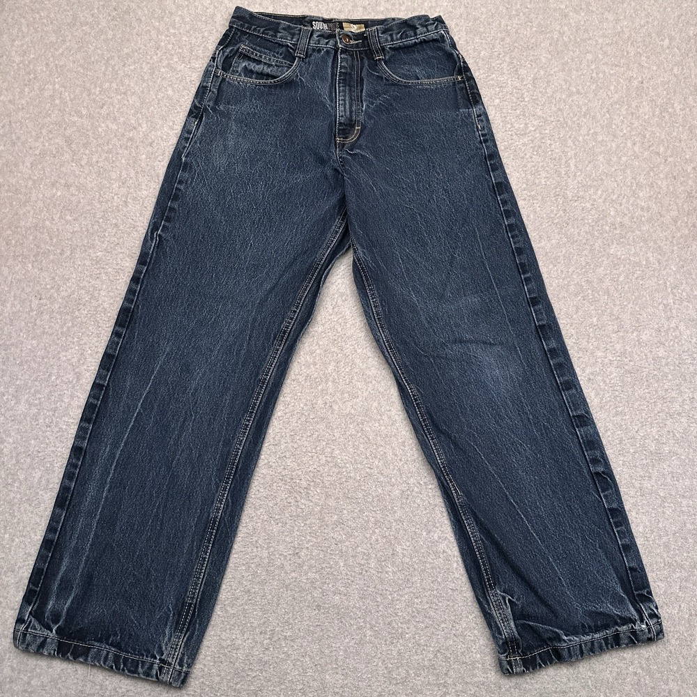 Vintage Southpole Baggy Jeans Mens 30 (29x30) Blue Denim‎ Y2K Distressed